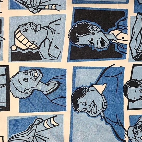 Vintage FUBU Men's Fat Albert AOP Long Sleeve Button Up Shirt Pre-Owned- Size XL - Picture 4 of 15